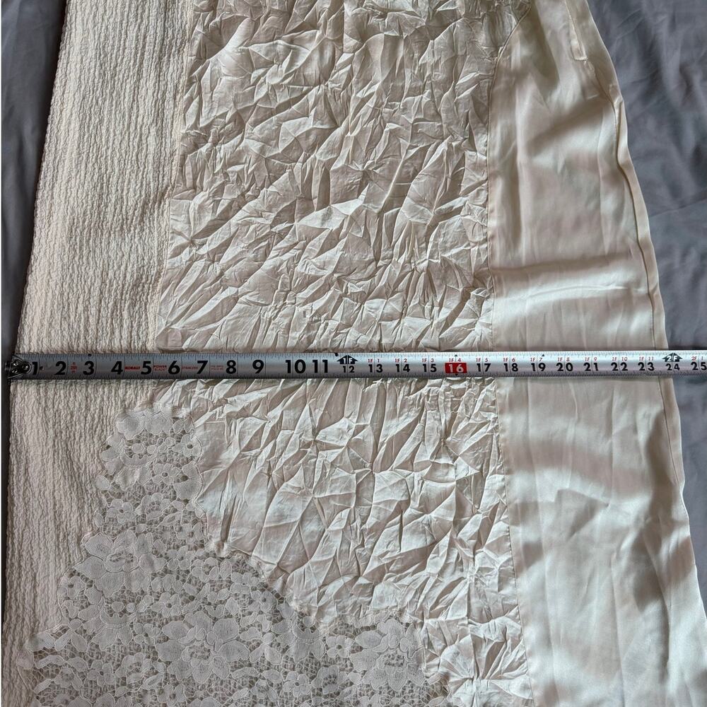 Topshop Ivory Lace Panel Midi Skirt Women’s US 10 EU 42- NWT - Picture 11 of 12